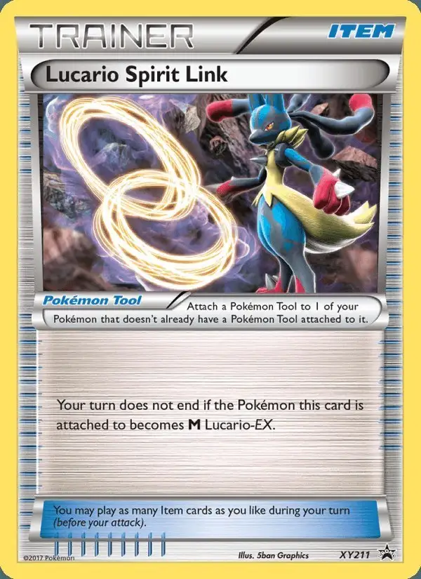 Lucario Spirit Link #XY211 XY Black Star Promos PSA 10
