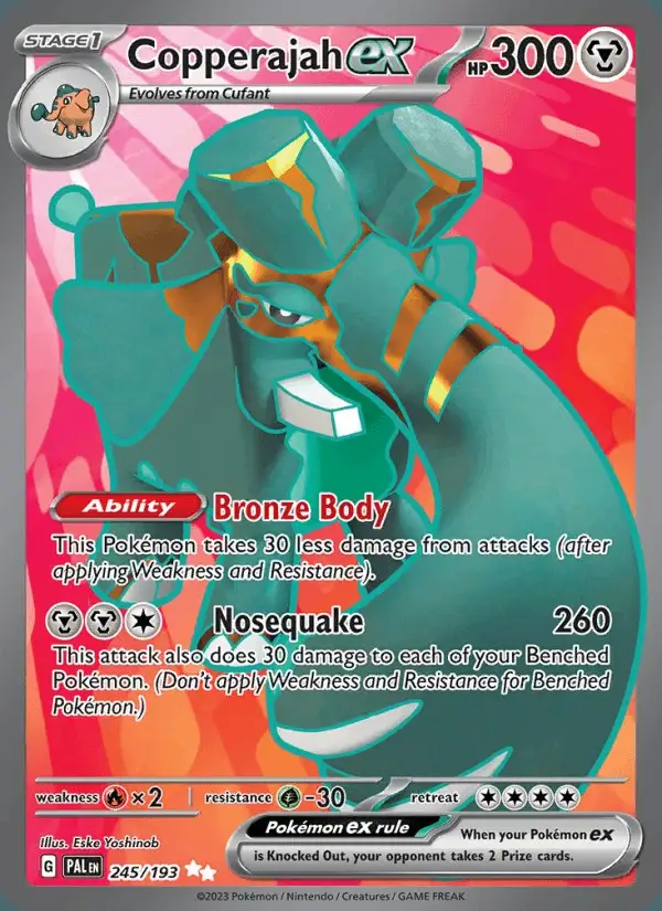 Copperajah ex #245 Paldea Evolved PSA 10