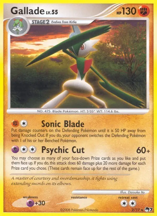 Gallade #2 POP Series 7 PSA 10