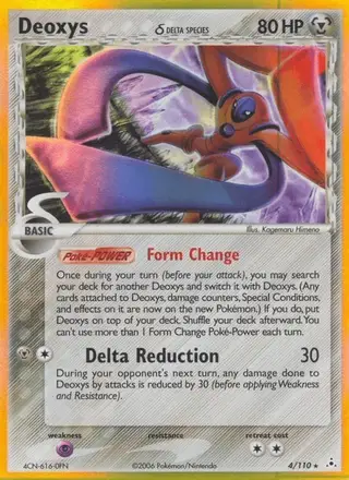 Deoxys δ #4 Holon Phantoms PSA 10