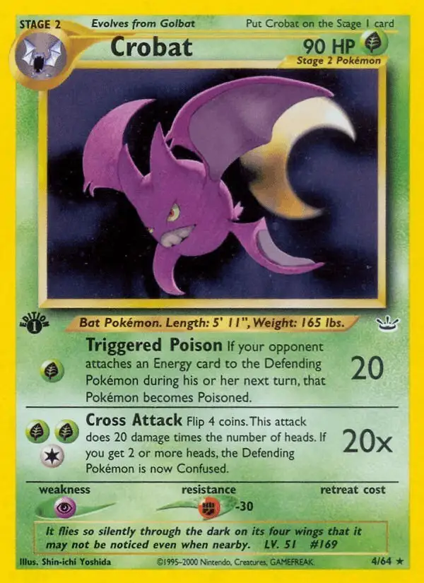 Crobat #4 Neo Revelation PSA 10