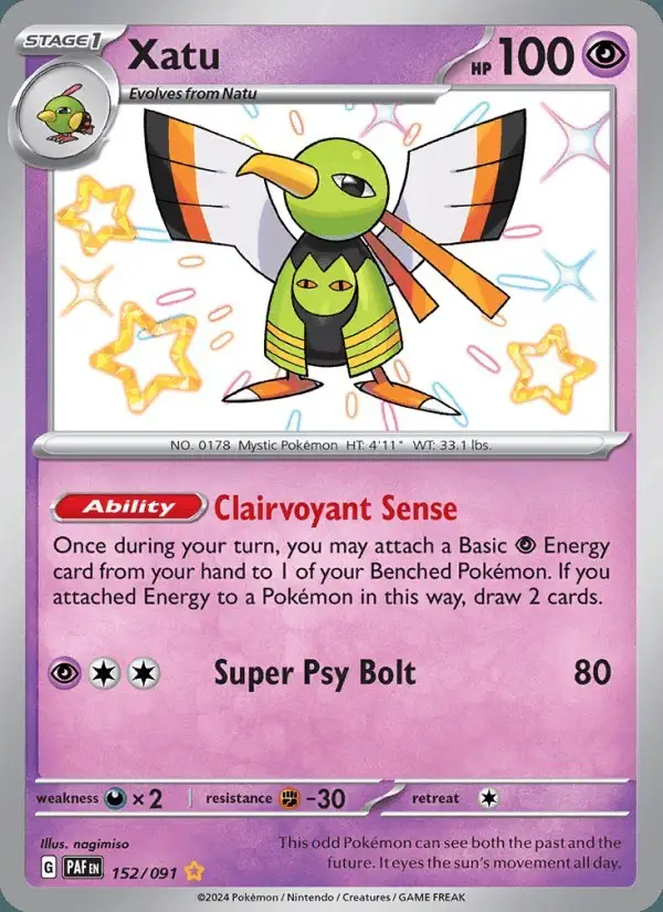 Xatu #152 Paldean Fates PSA 10