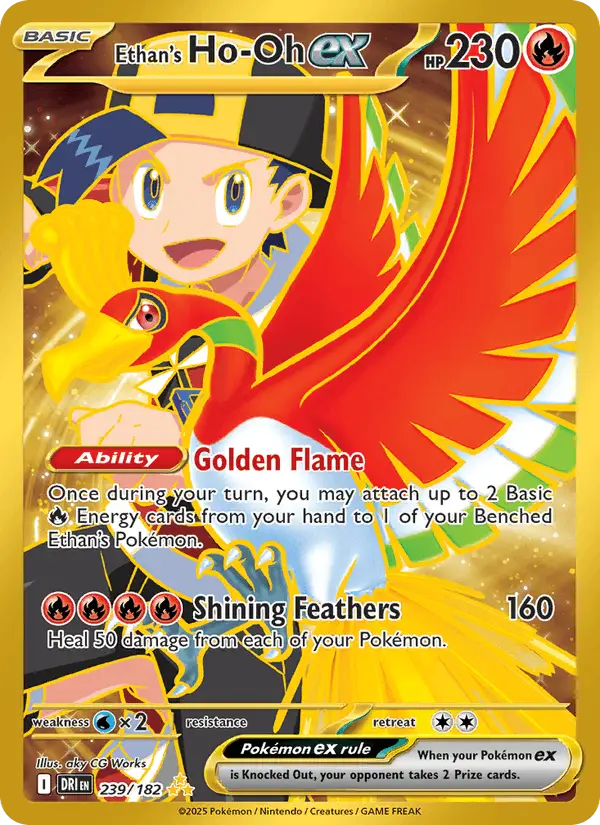 Ethan's Ho-Oh ex #239 Destined Rivals PSA 10