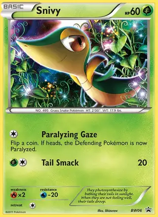 Snivy #BW06 BW Black Star Promos PSA 10