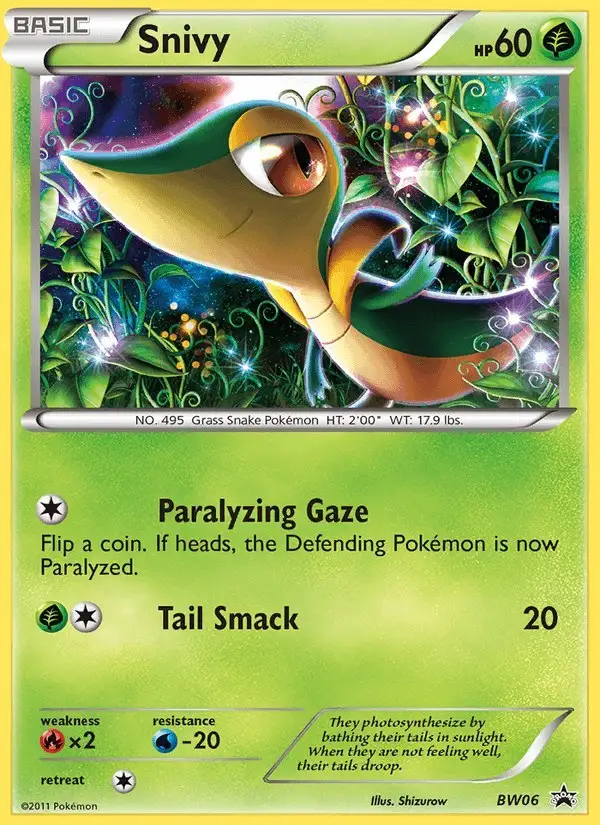 Snivy #BW06 BW Black Star Promos PSA 10