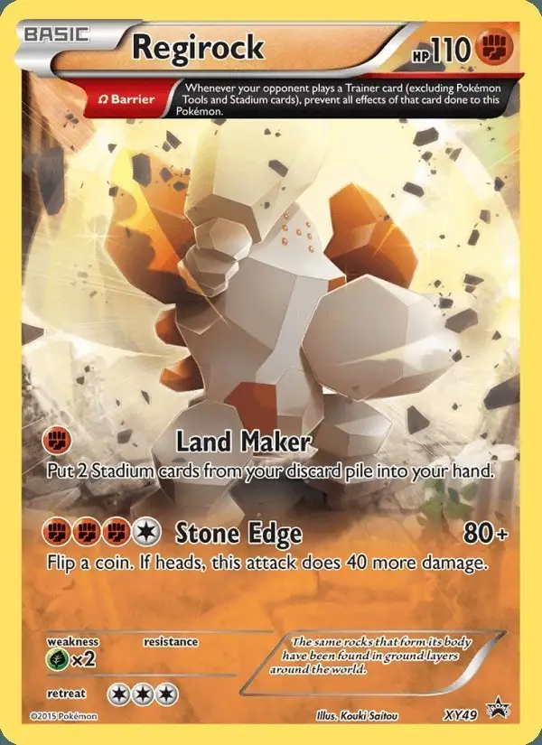 Regirock #XY49 XY Black Star Promos PSA 10