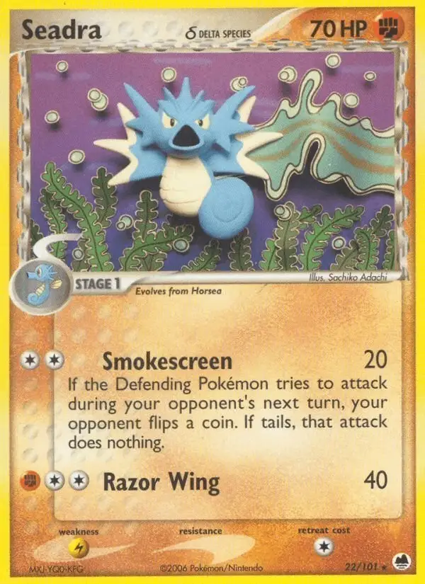 Seadra δ #22 Dragon Frontiers PSA 10