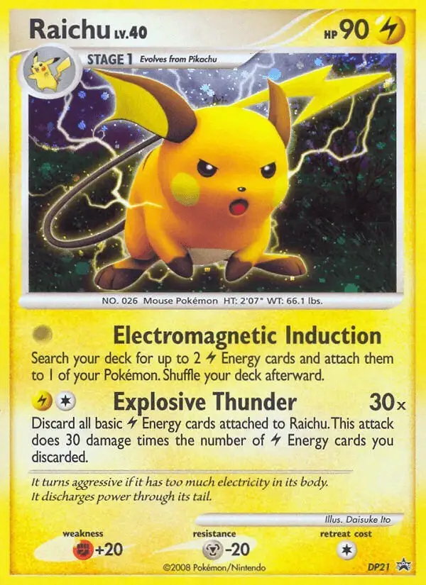 Raichu #DP21 DP Black Star Promos PSA 10