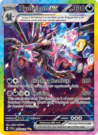 Hydreigon ex #240 Surging Sparks PSA 10