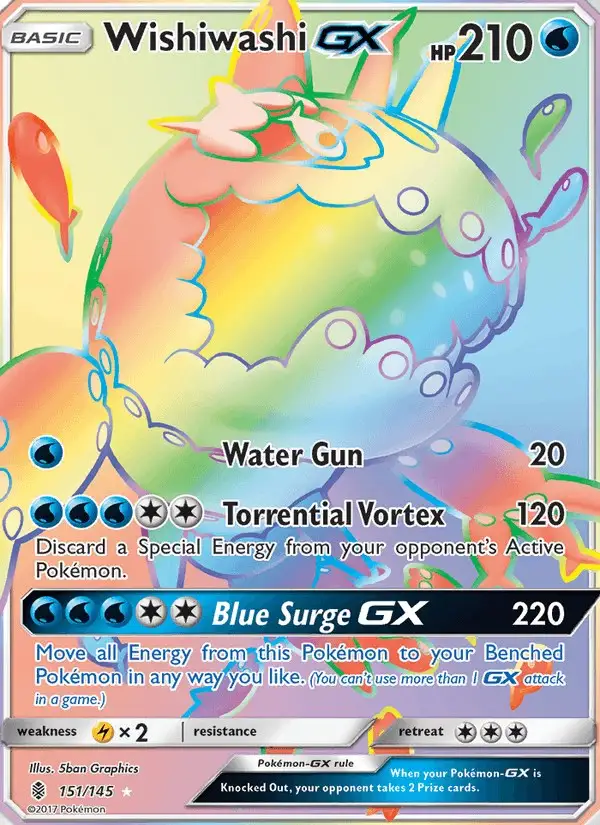 Wishiwashi GX #151 Guardians Rising PSA 10