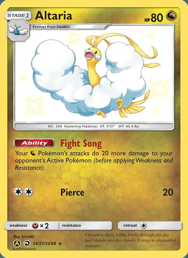 Altaria #SV37 Hidden Fates Shiny Vault PSA 10