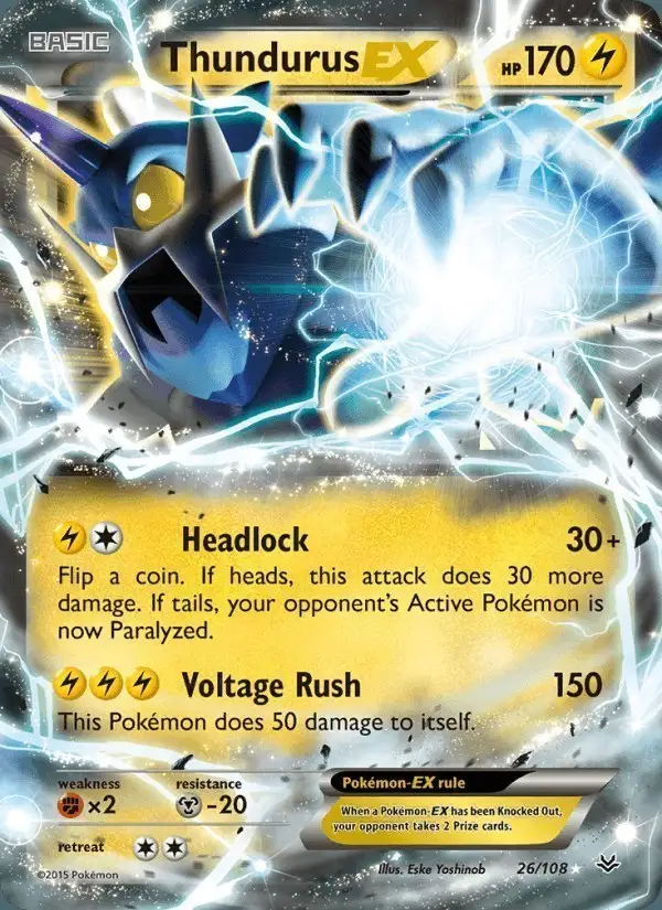 Thundurus EX #26 Roaring Skies PSA 10