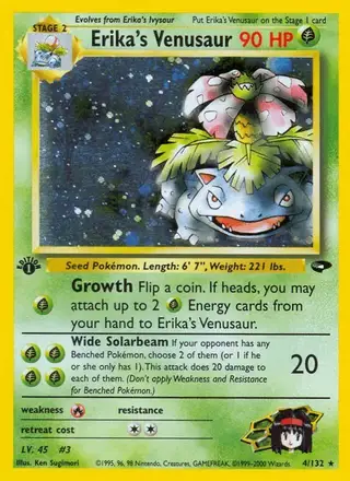 Erika's Venusaur #4 Gym Challenge PSA 10