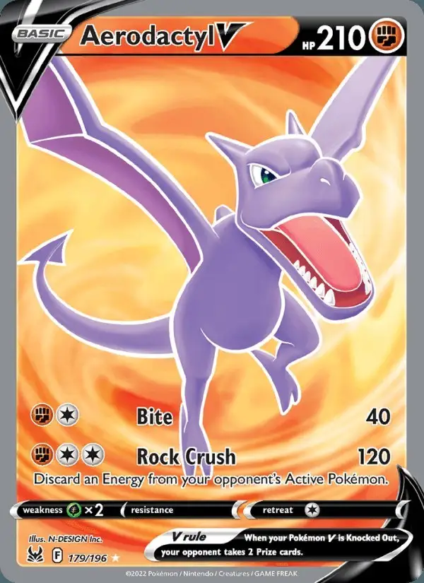 Aerodactyl V #179 Lost Origin PSA 10