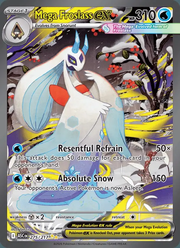 Mega Froslass ex #275 Ascended Heroes PSA 10