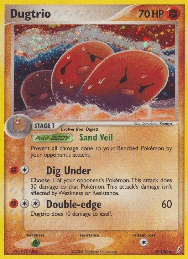 Dugtrio #5 Crystal Guardians PSA 10