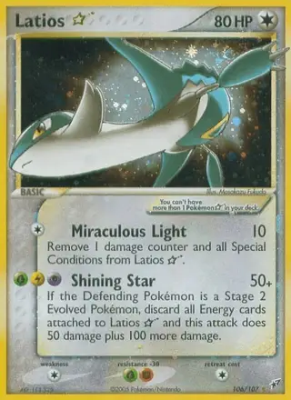 Latios ☆ #106 Deoxys PSA 10