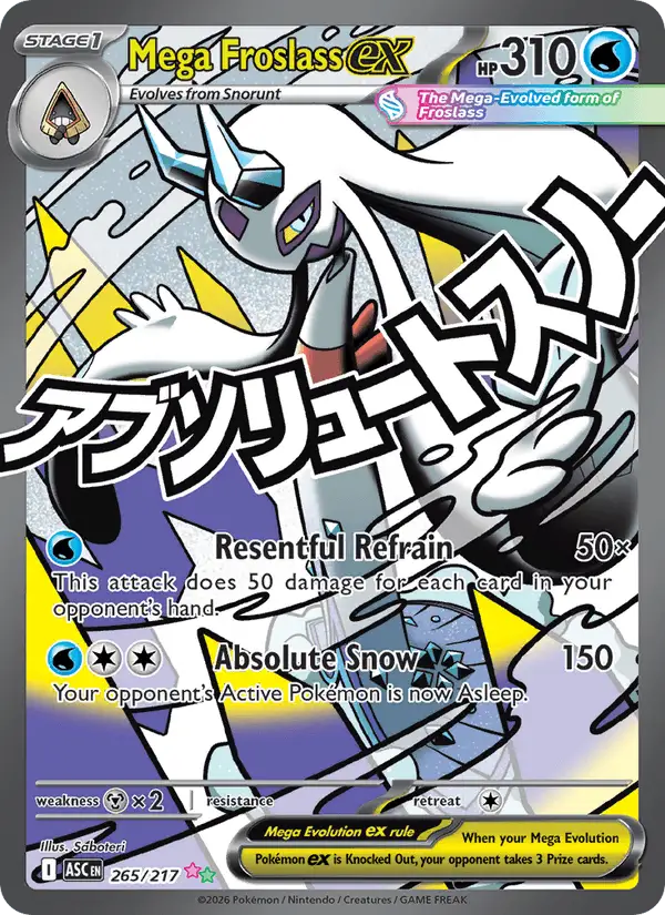 Mega Froslass ex #265 Ascended Heroes PSA 10