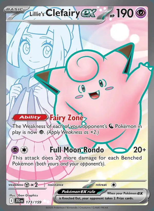Lillie's Clefairy ex #173 Journey Together PSA 10