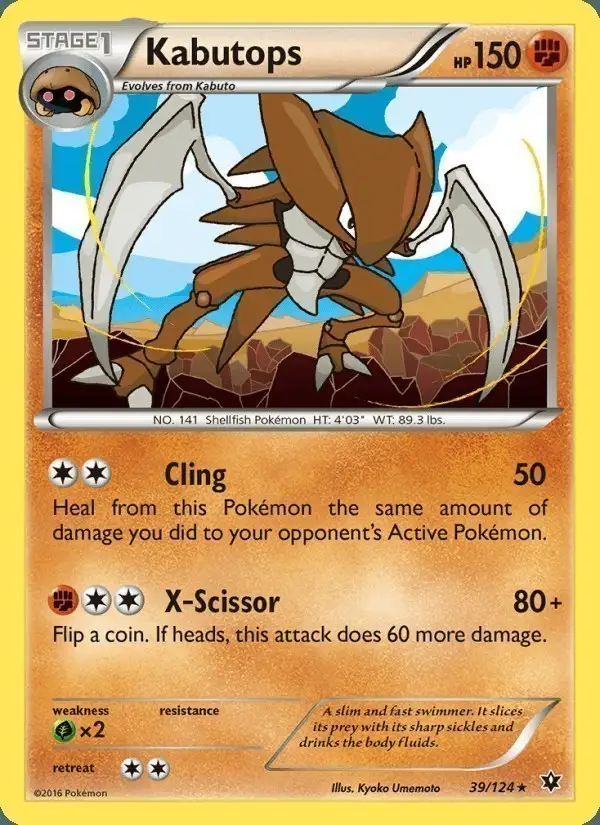 Kabutops #39 Fates Collide PSA 10