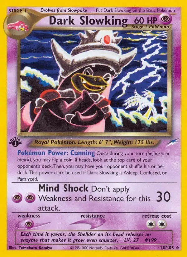 Dark Slowking #20 Neo Destiny PSA 10
