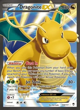 Dragonite EX #108 Furious Fists PSA 10