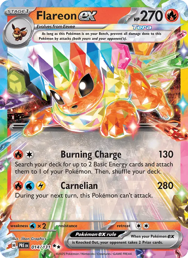 Flareon ex #014 Prismatic Evolutions PSA 10