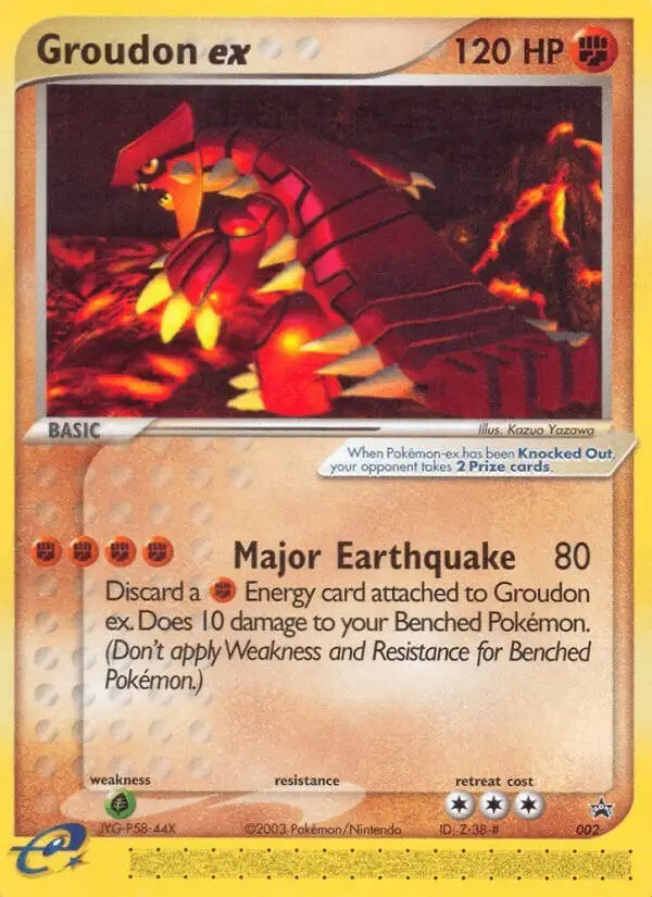 Groudon ex #2 Nintendo Black Star Promos PSA 10