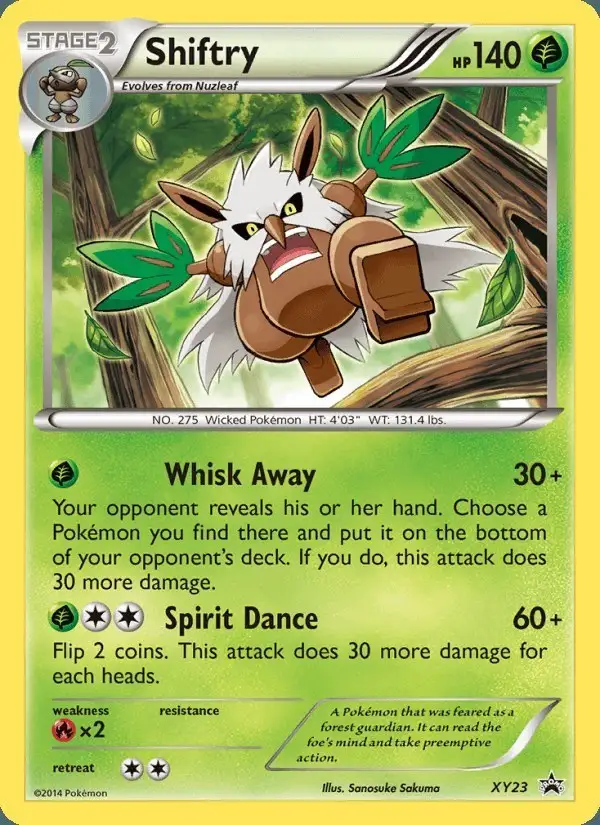 Shiftry #XY23 XY Black Star Promos PSA 10