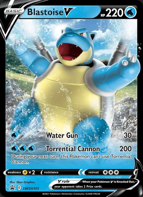 Blastoise V #SWSH101 SWSH Black Star Promos PSA 10