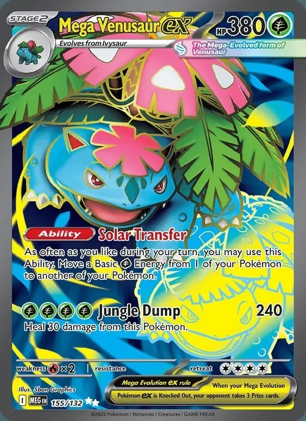 Mega Venusaur ex #155 Mega Evolution PSA 10