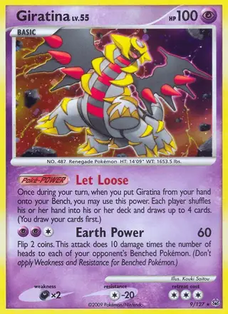 Giratina #9 Platinum PSA 10