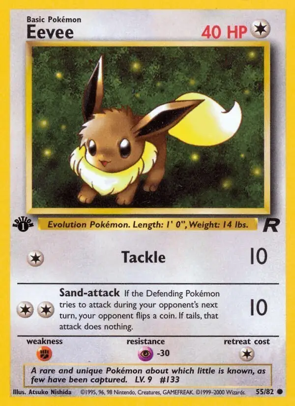 Eevee #55 Team Rocket PSA 10