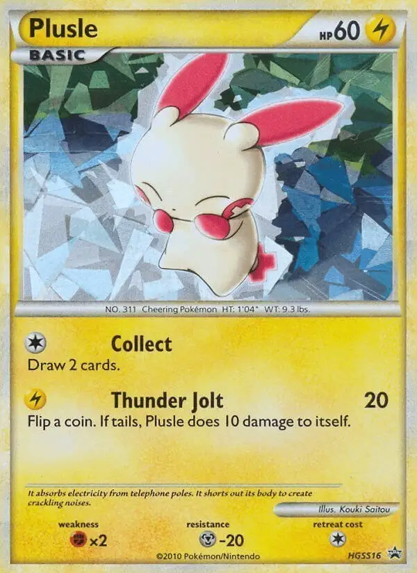 Plusle #HGSS16 HGSS Black Star Promos PSA 10