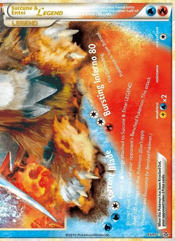 Suicune & Entei LEGEND #95 Unleashed PSA 10