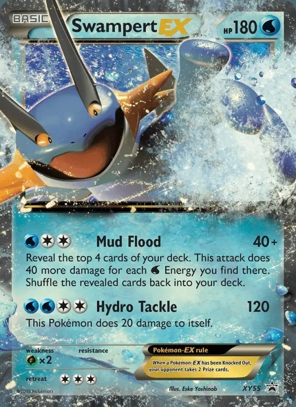Swampert EX #XY55 XY Black Star Promos PSA 10
