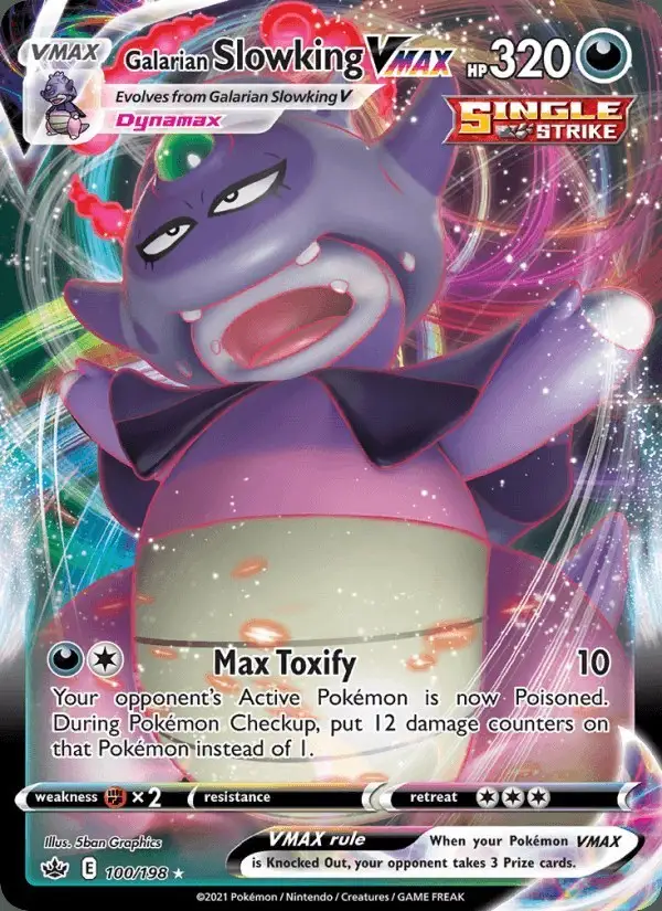Galarian Slowking VMAX #100 Chilling Reign PSA 10