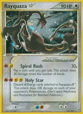Rayquaza ☆ #107 Deoxys PSA 10