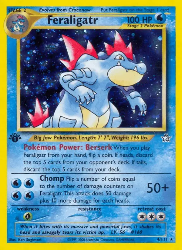 Feraligatr #4 Neo Genesis PSA 10