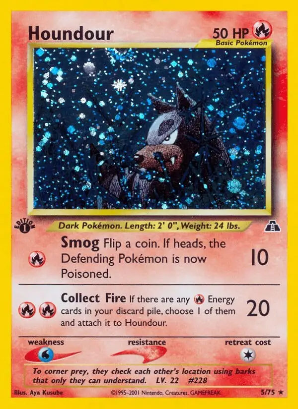 Houndour #5 Neo Discovery PSA 10