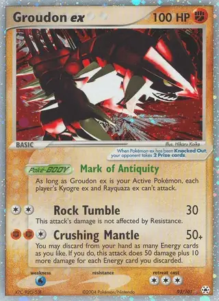 Groudon ex #93 Hidden Legends PSA 10