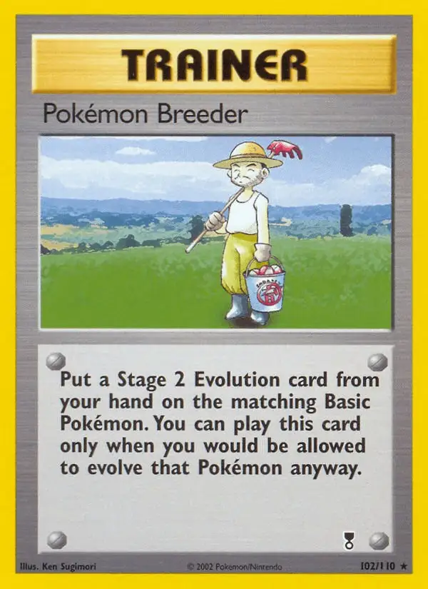 Pokémon Breeder #102 Legendary Collection PSA 10