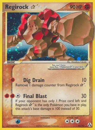 Regirock ☆ #91 Legend Maker PSA 10