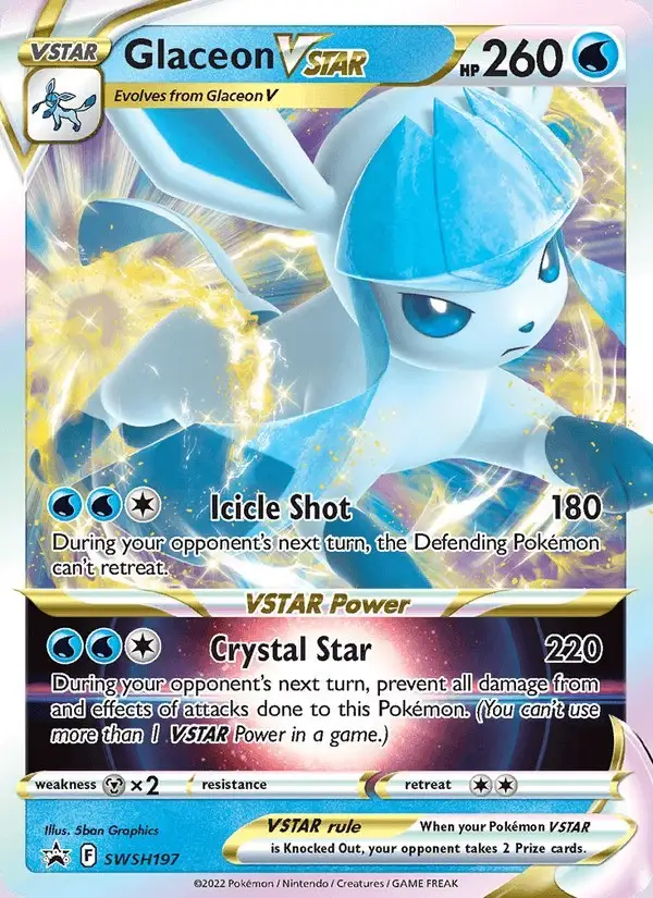 Glaceon VSTAR #SWSH197 SWSH Black Star Promos PSA 10