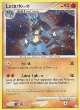 Lucario #6 Diamond & Pearl PSA 10