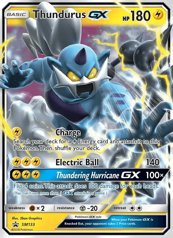 Thundurus GX #SM133 SM Black Star Promos PSA 10