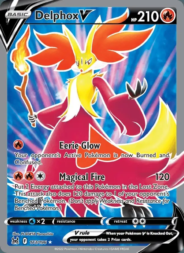 Delphox V #173 Lost Origin PSA 10