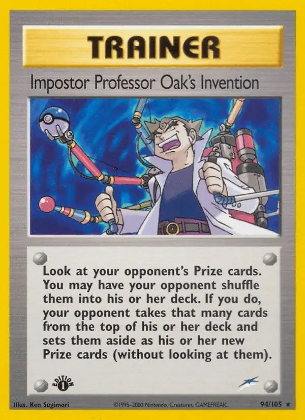 Impostor Professor Oak's Invention #94 Neo Destiny PSA 10