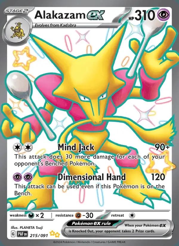 Alakazam ex #215 Paldean Fates PSA 10