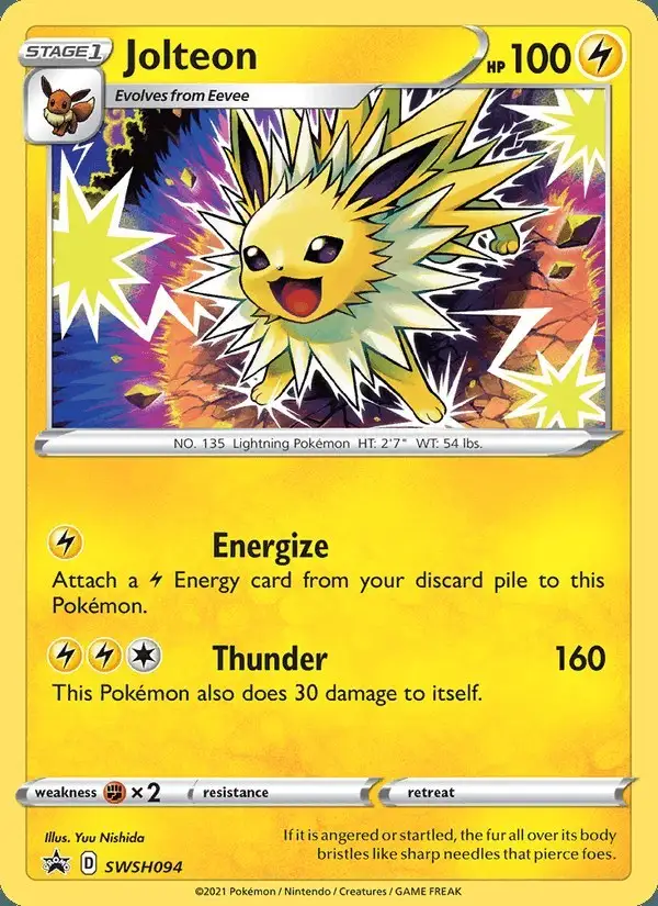 Jolteon #SWSH094 SWSH Black Star Promos PSA 10